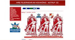 Desktop Screenshot of ff-muehlbach-hkg.at